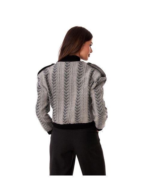 Mandragora Gray Ira Wool Bomber Jacket
