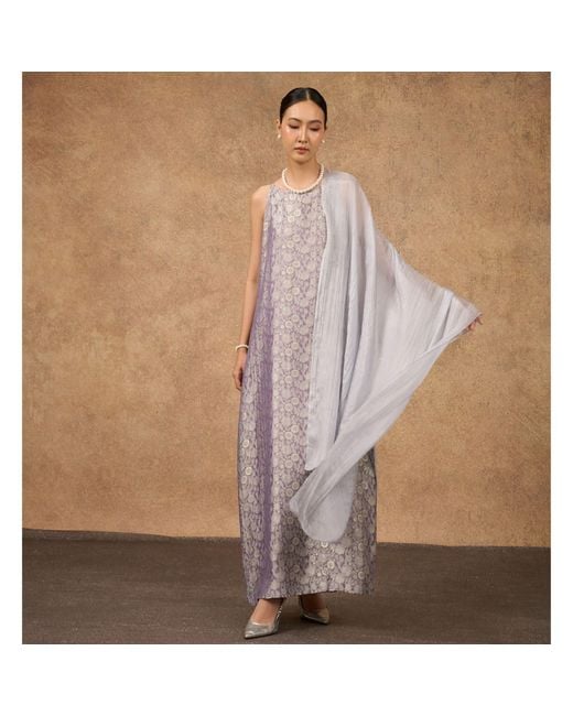 Silk and Bears Gray Silk Scarf – Hand-Dyed Mulberry Silk Shawl, Wedding & Evening Wrap