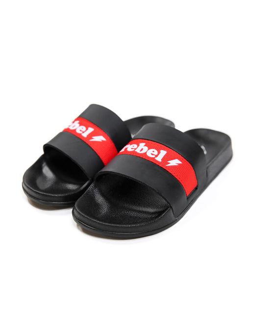 Zenzee Black Rebel Rebel Slide Sandals