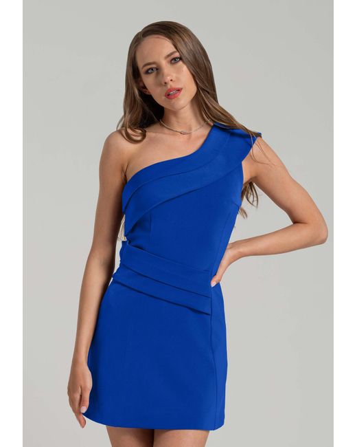 Tia Dorraine Blue Elegant Touch Mini Dress