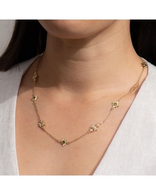 Zoe & Morgan Metallic Ayllu Necklace Chrome Diopside