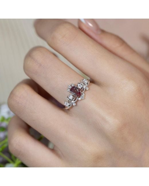 Azura Jewelry New York Metallic Moonlit Alexandrite Ring Vermeil