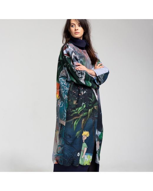 ARTISTA Blue Forest Maxi Coat