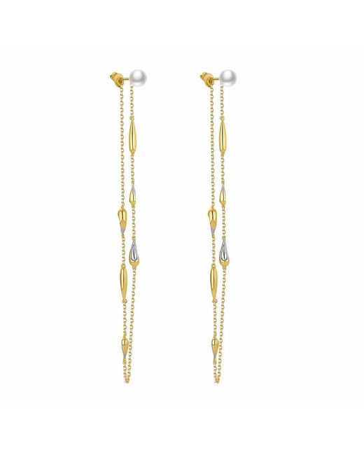 Retro Chic Metallic Teardrops Earrings