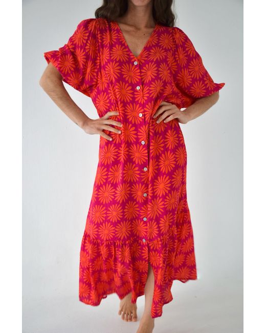 Mind Traveler Red Mica Dress