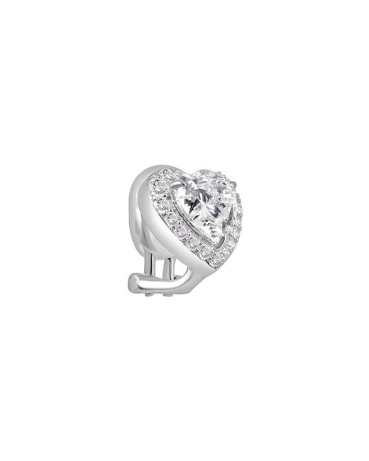 Arte Madrid Metallic Gemma Heart-Shaped Earrings