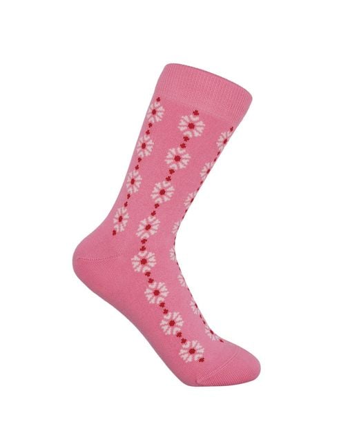 Peper Harow - Made in England Red Daisy Socks – Bundle