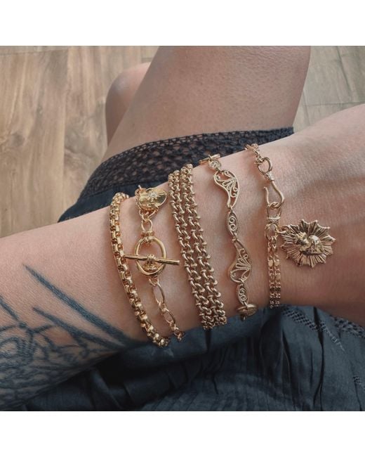 IN CAUDA VENENUM Metallic Grail Bracelet