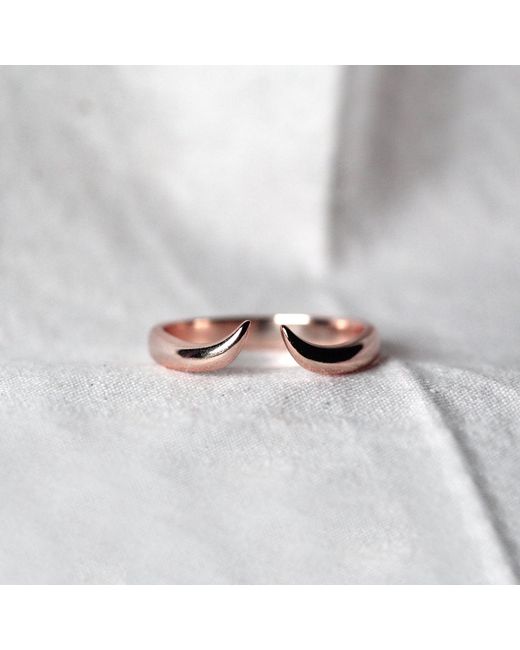 VicStoneNYC Fine Jewelry Pink Rose Solid Horn Cuff Ring