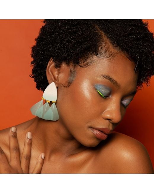 Babaloo Blue Aether Tide Gradient Earrings