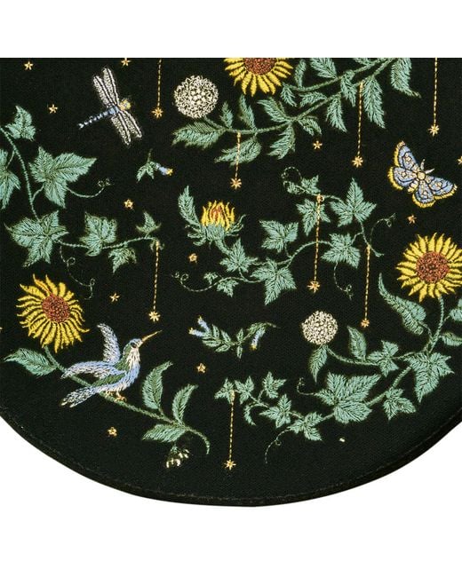 Fable England Black Charlotte Sunflower Top Handle Bag