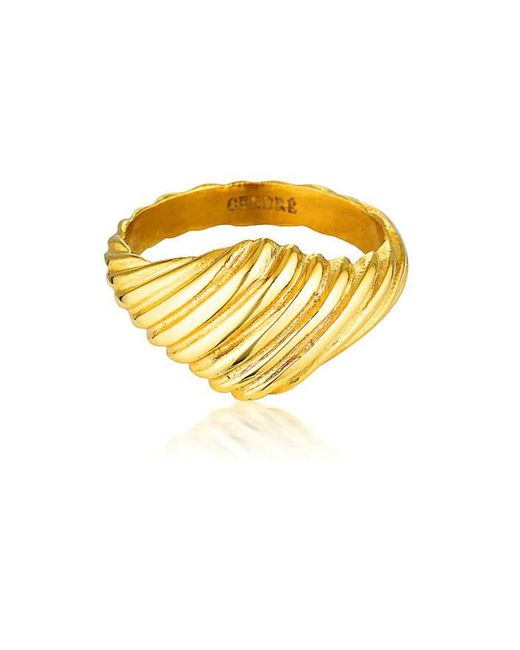 CENDRE Yellow Lotus Ring