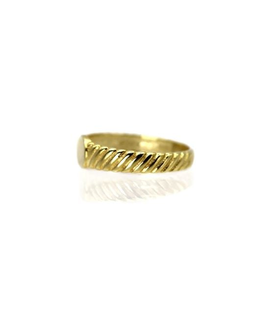 VicStoneNYC Fine Jewelry White Rope Signet Ring