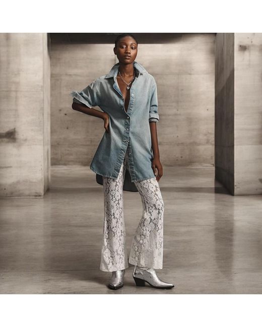 HIGH HEEL JUNGLE by KATHRYN EISMAN White Jen Lace Pant