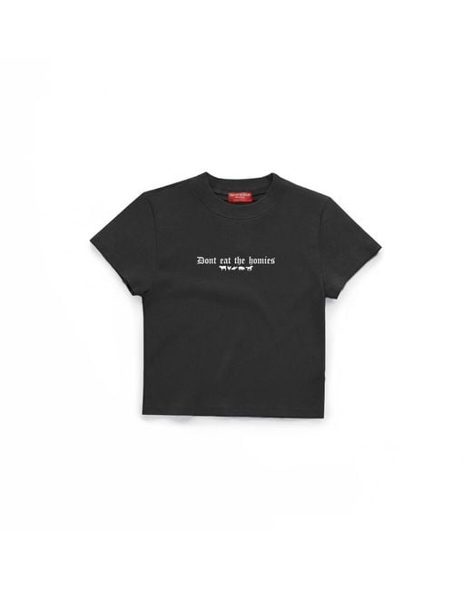 Dont Eat the Homies Black Og Baby Tee
