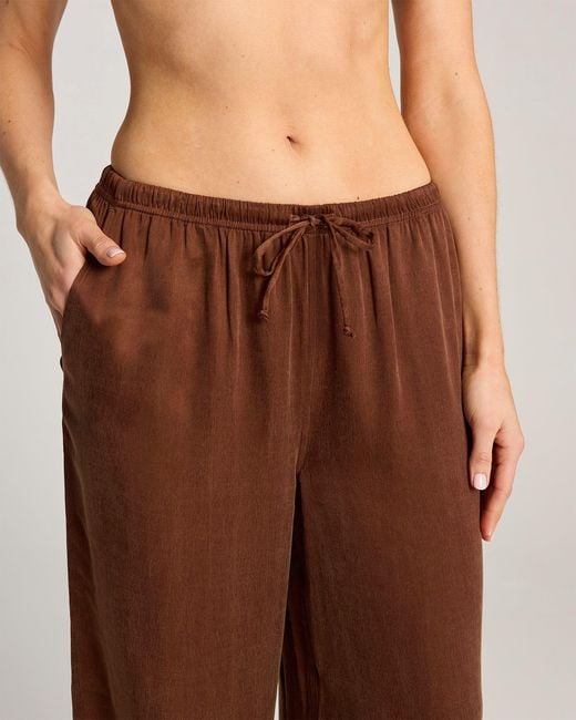 Nudea Brown Eco-Luxe Drawstring Trouser