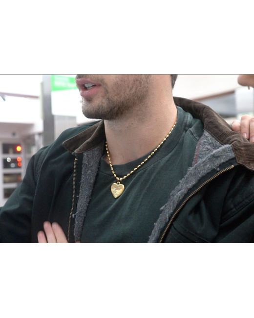 Sccollection Metallic Cara Heart Necklace