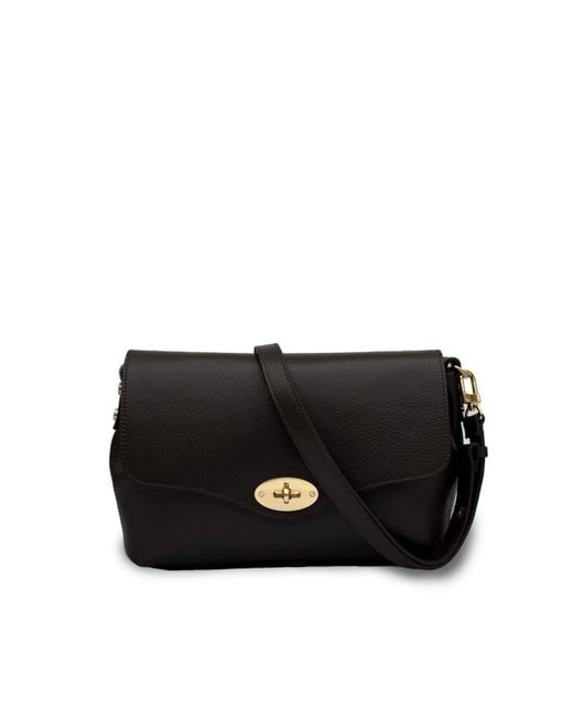 Apatchy London Black The Maddie Maxi Chocolate Leather Bag