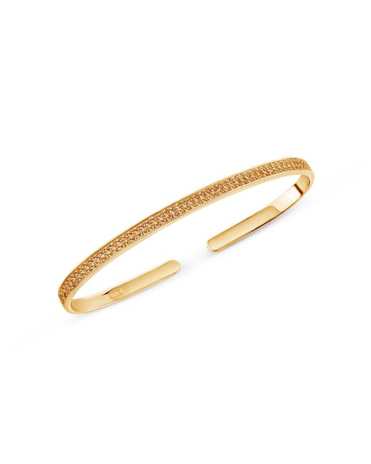 SALLY SKOUFIS Metallic Destiny Palm Cuff With Made Champagne Diamonds