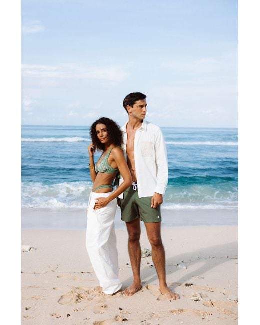 Raw Potential White Neutrals Teria Organic Cotton Trousers