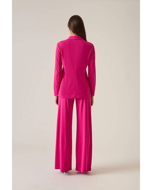 James Lakeland Pink Button Fuchsia Blazer