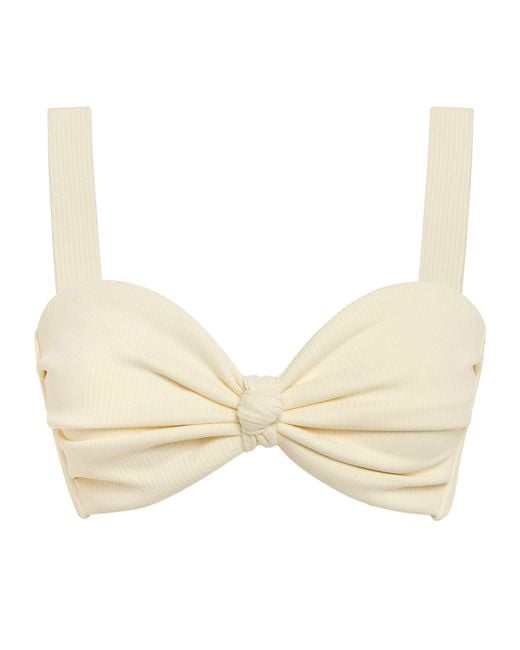 Montce Natural Cream Rib Hayden Bikini Top