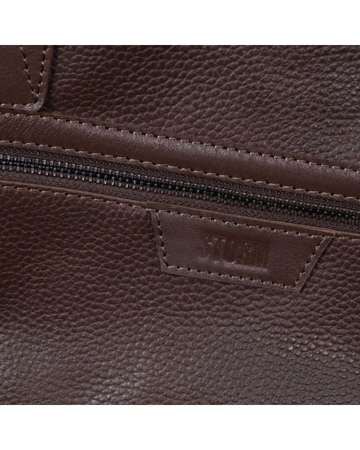 Storm Brown Cares Leather Holdall for men