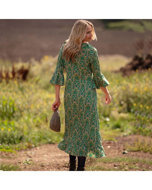 At Last Green Felicity Midi Dress