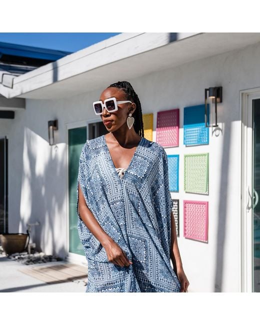 Jennafer Grace Blue Tahoe Caftan
