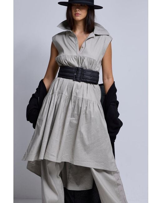Dref White Neutrals Campari Linen Dress