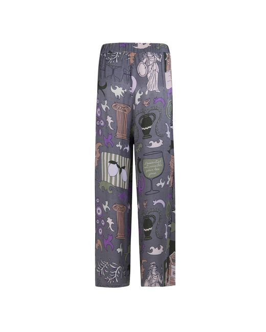 Iodes Blue Ayvalık Cupro Trousers