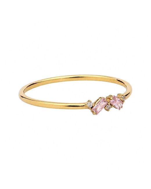 Belinda Jewelz Metallic Tourmaline Double Baguette Birthstone Ring