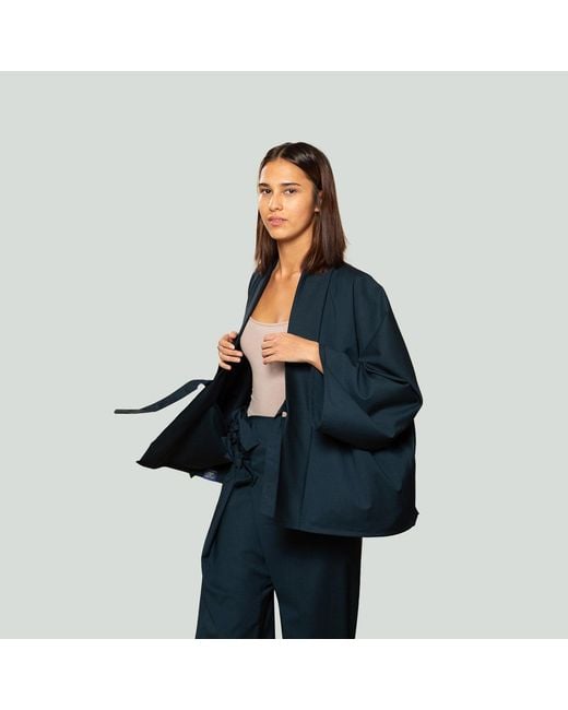 MOE Blue Wool Jacket Reversible