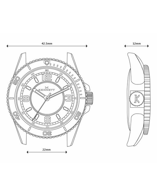 Kennett Watches & Accessories Multicolor Kennett Solaxplorer Watch With Milanese Mesh Strap for men