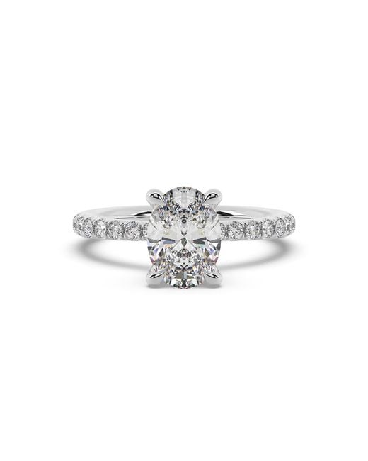 Artisan Metallic 14K Lab-Grown Diamond Solitaire Ring