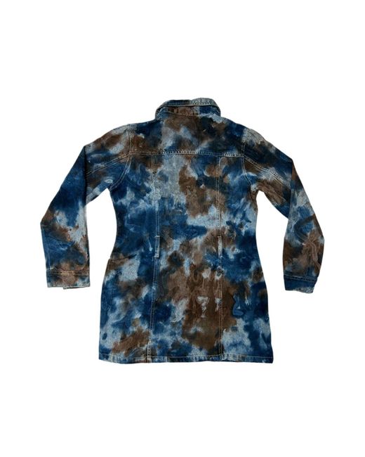 Zasta Studio Blue Denim Jacket Tie Dye Large C