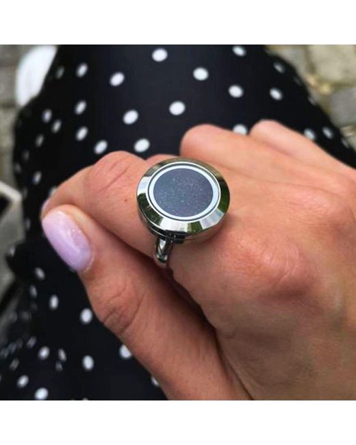 My Little Nature Blue Volcanic Sand Lava Ring – Handmade Statement Jewelry With Deep Meaning