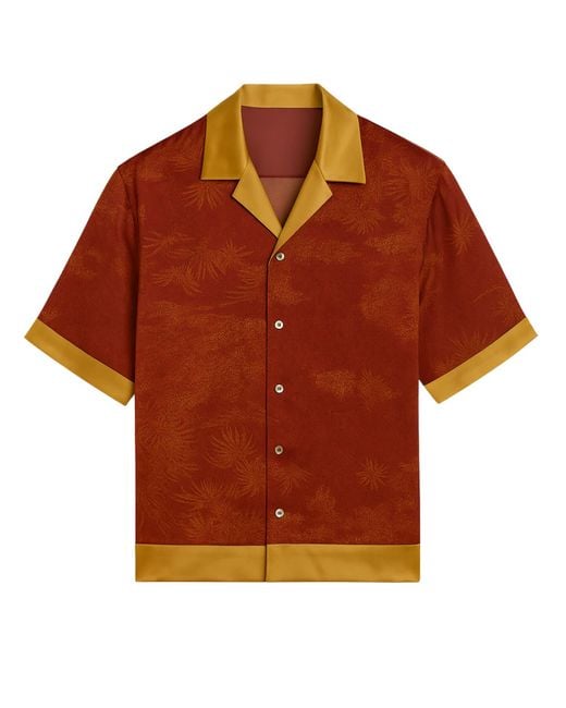 Freak Vault Red Kapochili Silk Shirt for men