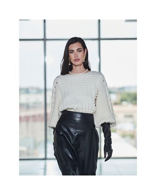 The Extreme Collection Black Jet Faux Leather Skirt Midi With Sleek Silhouette And Statement Style