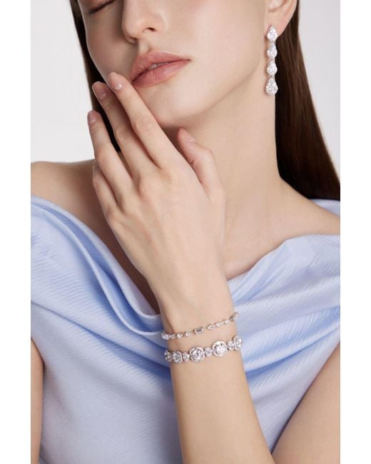 Arte Madrid Metallic Gemma Chunky Tennis Bracelet