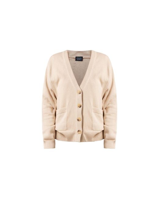 Known Supply Natural Neutrals Heavyweight Cotton Cardigan