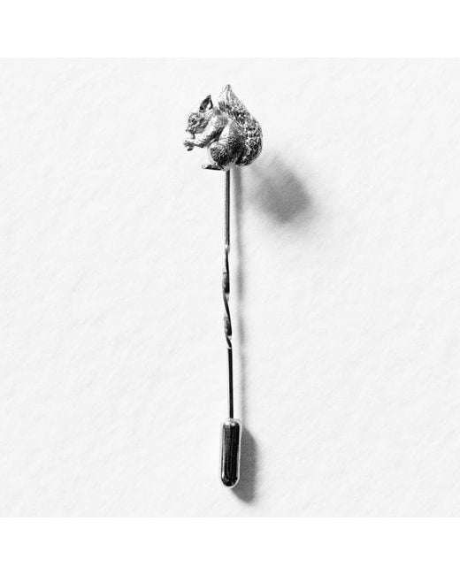 Lee Renee Metallic Baby Squirrel Tie Pin for men