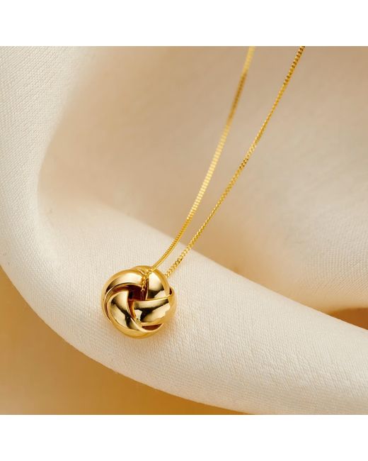 Posh Totty Designs Metallic 9Ct Knot Charm Necklace