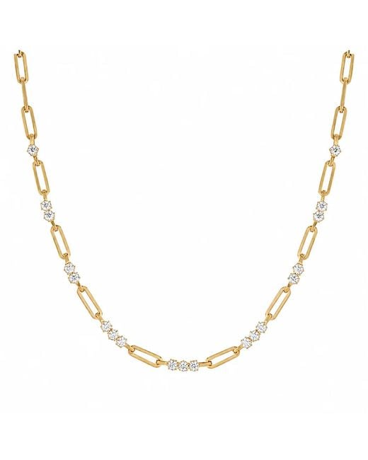 Seey Jewelry Metallic Diamond Chain Necklace