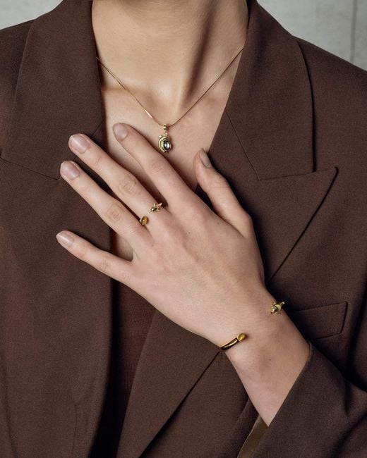 Freqnc Atelier Metallic Dolphin Bangle