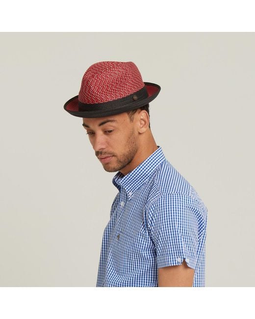 Dasmarca Hats Dasmarca Enzo Ruby Multi Coloured Summer Trilby Packable Hat For for men
