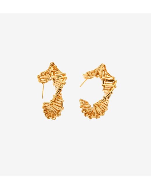 Uchi and Soto Metallic Kin Sculptural Hoop Earrings