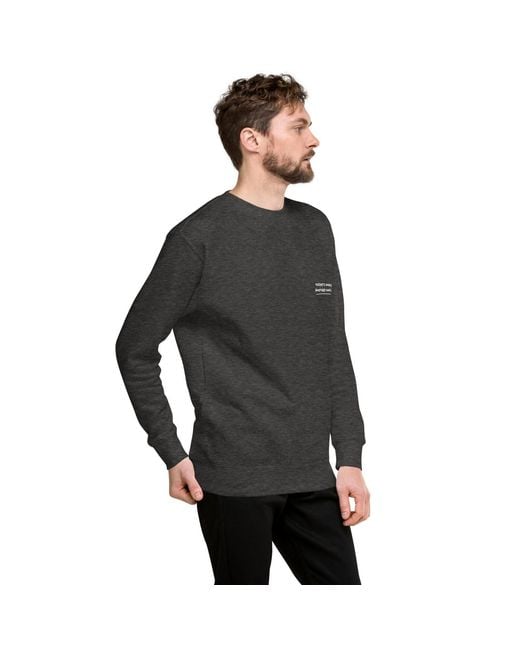 Anchor and Crew Gray Heather Flamingo Another Good Day Cotton Blend Sweatshirt for men
