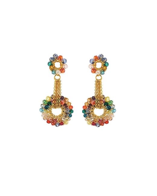 Lavish by Tricia Milaneze Metallic Snowdrop Handmade Earrings