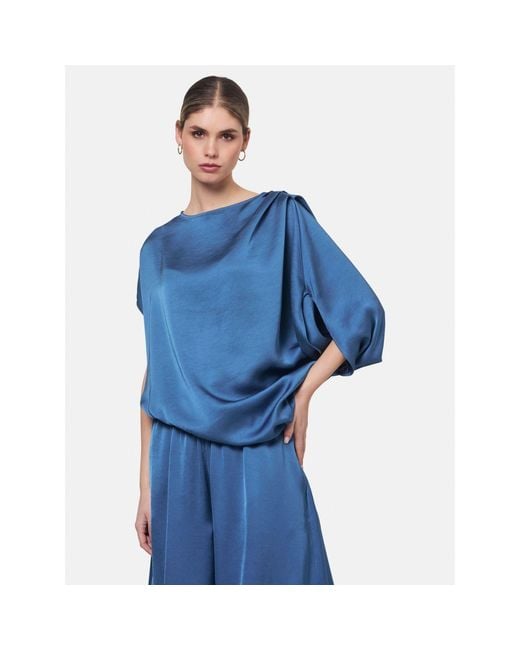 Helen Mcalinden Blue Berna Storm Blouse